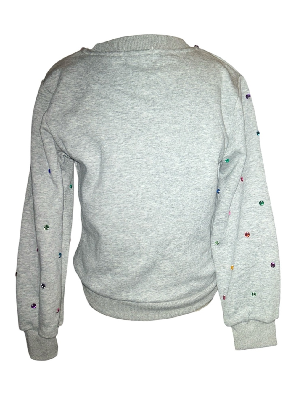 Lola and the Boys HAPPY UNICORN RAINBOW GEM SET Grey Sweatshirt & Leggings Set - Picture 7 of 14